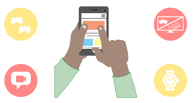 Beeldschermgebruik infographic